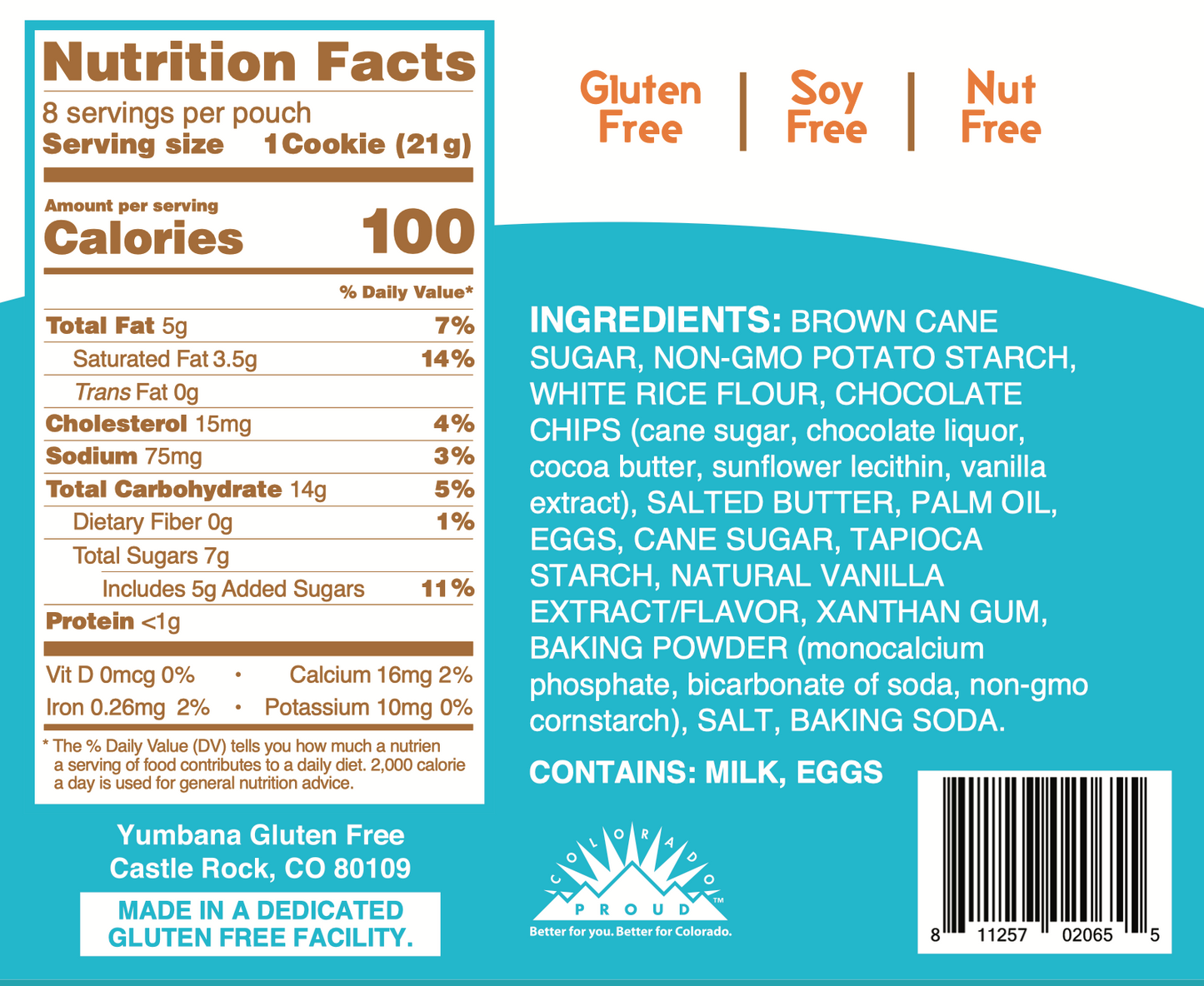 Gluten Free: CHOCOLATE CHIP COOKIE DOUGH (1 Case)